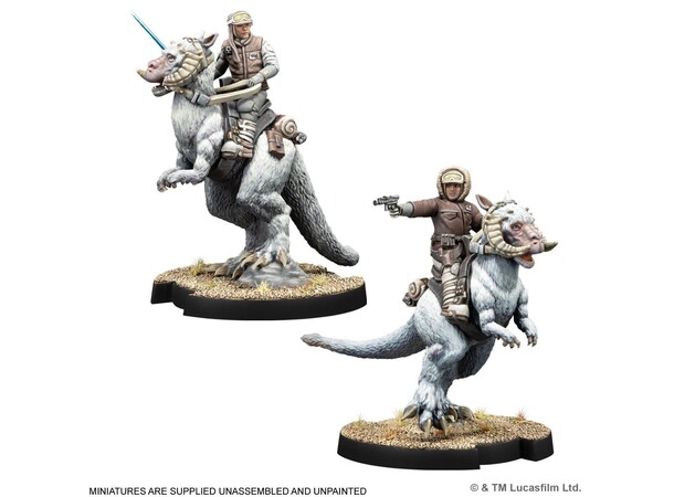 Star Wars Legion Solo & Skywalker Han Solo & Luke Skywalker on Tauntaun 