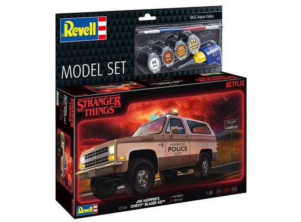 Stranger Things 1985 Chevrolet K5 Blazer Revell 1:25 Byggesett 