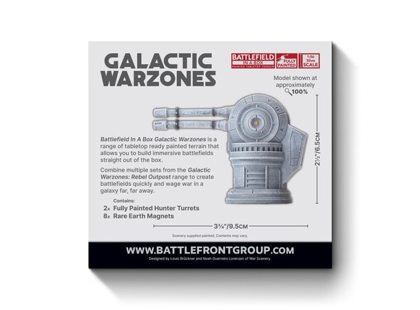 Terreng Rebel Outpost Hunter Turrets Battlefield in a Box - Galactic Warzones 