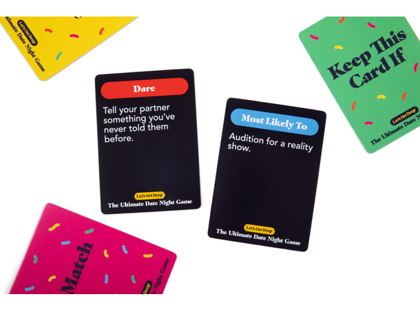 The Ultimate Date Night Game Partyspill Let's Get Deep 