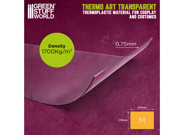 ThermoArt Transparent 375x500mm 0.75mm Green Stuff World 