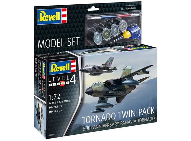 Tornado Twin Pack 50th Anniv Starter Set Revell 1:72 Byggesett 