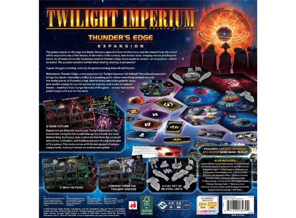 Twilight Imperium Thunders Edge Exp Utvidelse til Twilight Imperium 4th Ed 