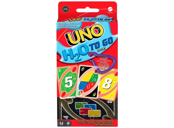 UNO H2O to Go Sport Kortspill Norsk utgave