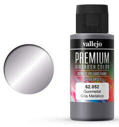 Vallejo Premium Gunmetal 60ml Premium Airbrush Color