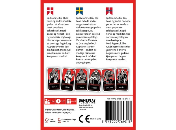 Varulv Pocket Kortspill - Reiseutgave Norsk utgave 
