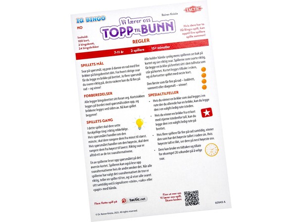 Vi lærer oss topp til bunn - NORSK 