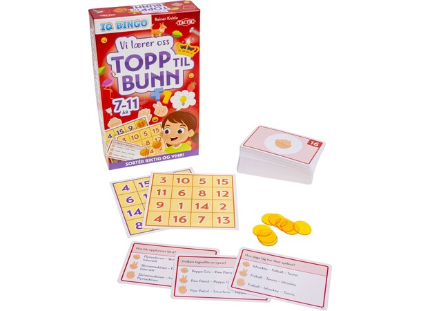 Vi lærer oss topp til bunn Spørrespill Norsk utgave 