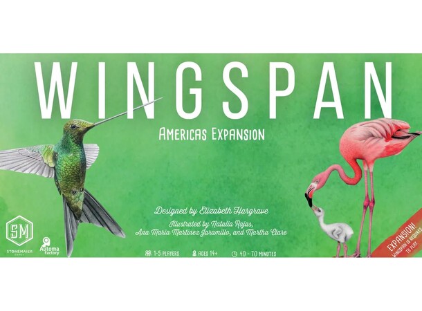 Wingspan Americas Expansion Utvidelse til Wingspan 