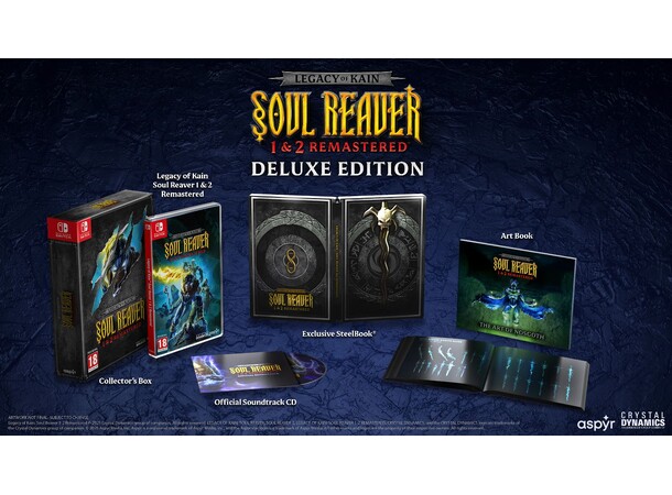 *Legacy of Kain Soul Reaver 1+2 Switch Remastered Deluxe Edition 