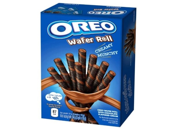 *Oreo Wafer Roll Chocolate 54g 