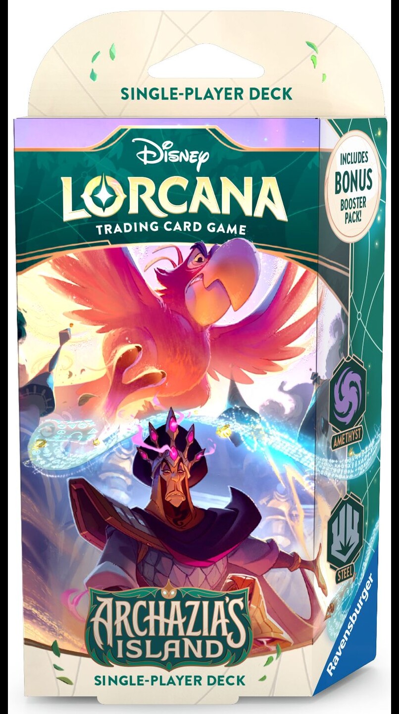 Disney Lorcana Archazias Island Start #1 Starter Deck - Amethyst & Steel