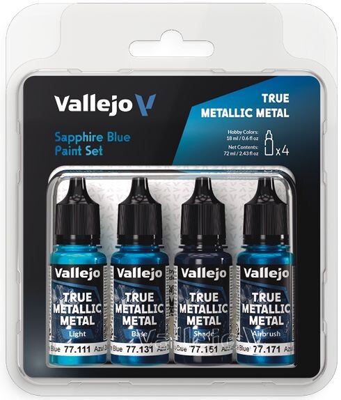 Vallejo True Metallic Set Sapphire Blue True Metallic Metal