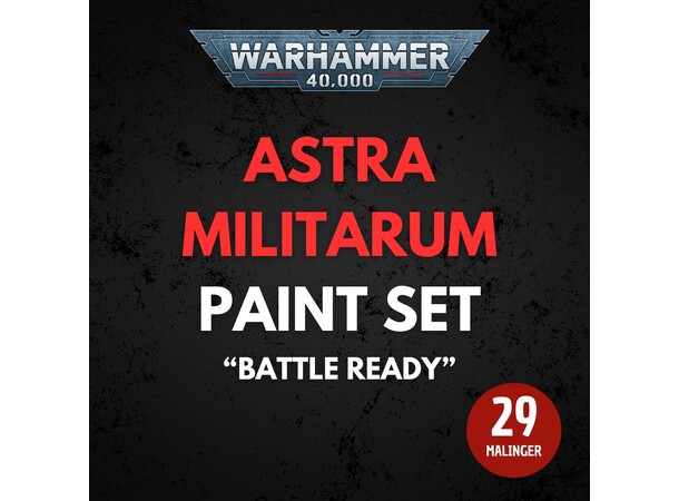 Astra Militarum Paint Set Warhammer 40K - Battle Ready 