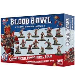Blood Bowl Chaos Dwarf Team The Zharr-Naggrund Ziggurats
