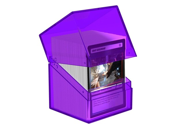 Boulder 100+ Clear Amethyst Ultimate Guard Card Box 