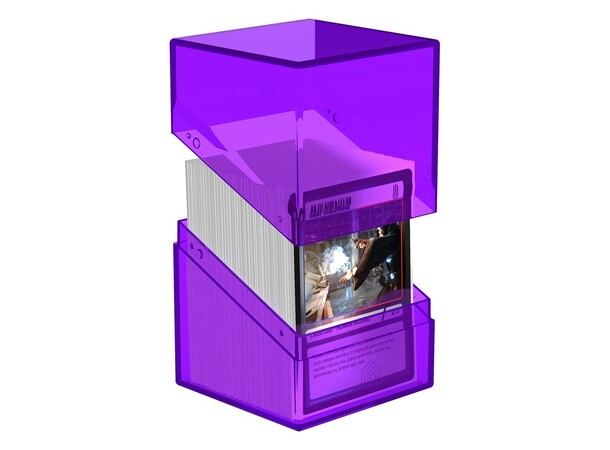 Boulder 100+ Clear Amethyst Ultimate Guard Card Box 