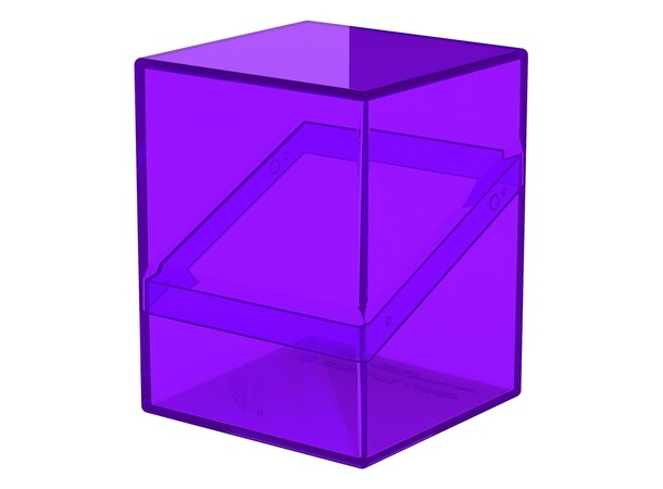 Boulder 100+ Clear Amethyst Ultimate Guard Card Box 