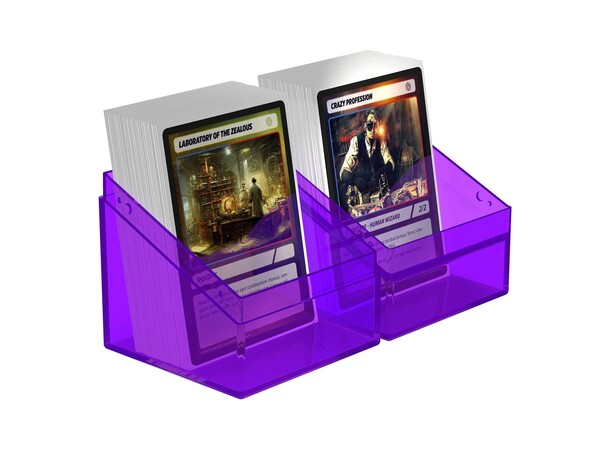 Boulder 100+ Clear Amethyst Ultimate Guard Card Box 