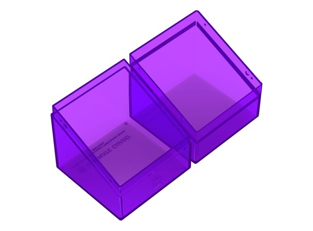 Boulder 100+ Clear Amethyst Ultimate Guard Card Box 