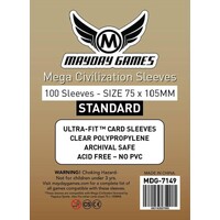 Brettspill Kortbeskyttere 100 stk 75x105 Mayday Mega Civilization