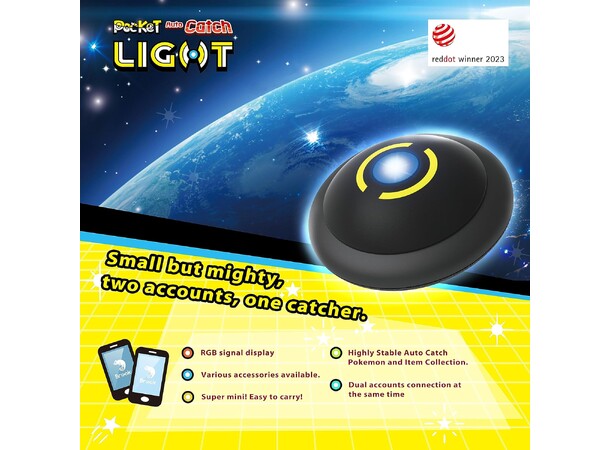Brook Pocket Auto Catch Light Black För Pokemon GO 