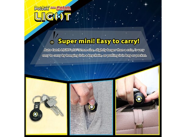 Brook Pocket Auto Catch Light Black För Pokemon GO 