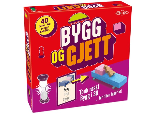 Bygg og gjett Partyspill Norsk utgave 