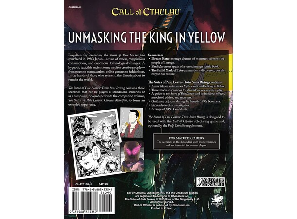 Call of Cthulhu RPG Sutra of Pale Leaves Twin Suns Rising 