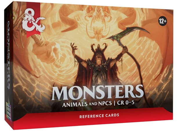 D&D Monsters Animals & NPCs Dungeons & Dragons Reference Cards 