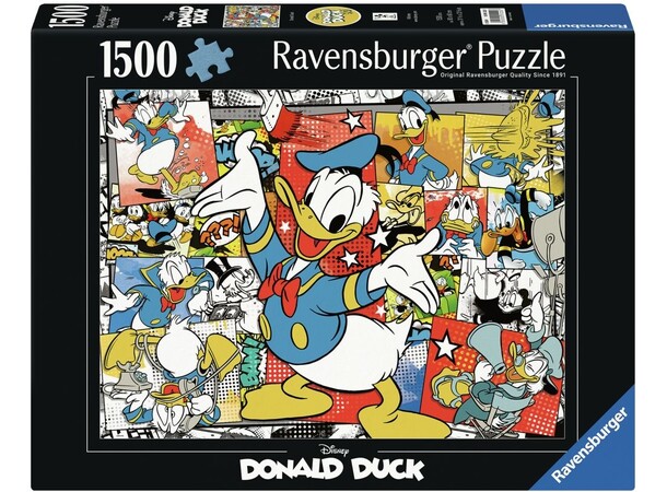 Donald Duck 1500 biter Puslespill Ravensburger Puzzle 