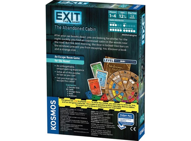 EXIT The Abandoned Cabin Brettspill 