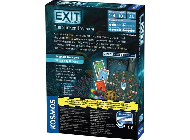 EXIT The Sunken Treasure Brettspill 
