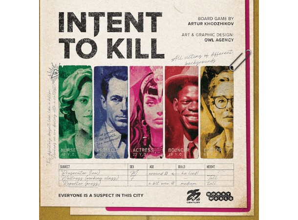 Intent to Kill Brettspill 