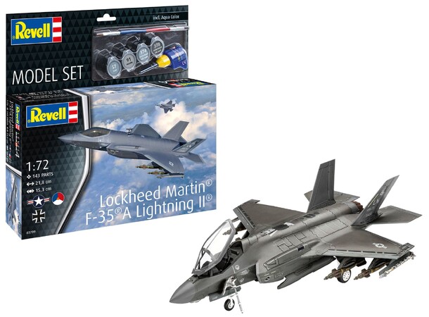 Lockheed Martin F-35A Lightning II Revell 1:72 Byggesett 
