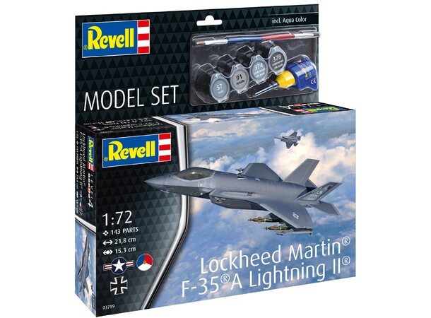 Lockheed Martin F-35A Lightning II Revell 1:72 Byggesett 