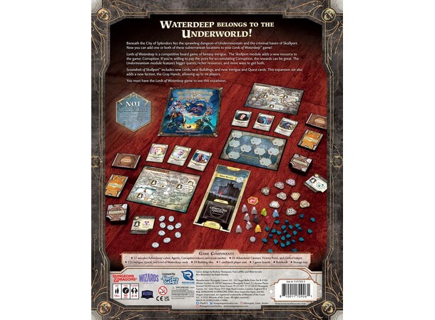 Lords of Waterdeep Scoundrels Skullport Utvidelse til Lords of Waterdeep 
