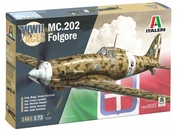 MC.202 Folgore Aces Italeri 1:72 Byggesett 