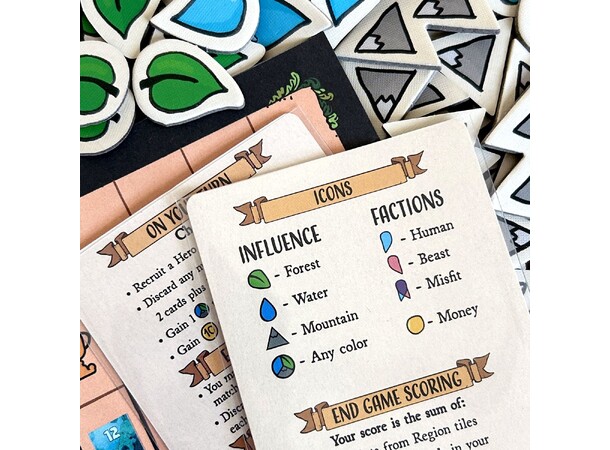 Misfit Heroes Brädspel 