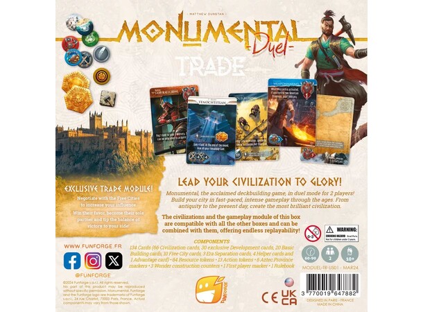 Monumental Duel Trade Brädspel