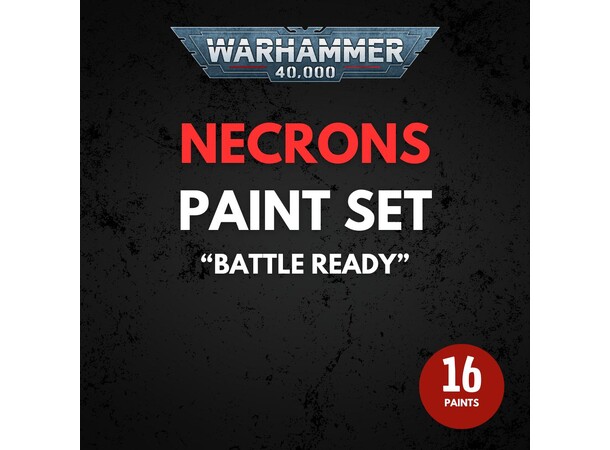 Necrons Paint Set Warhammer 40K - Battle Ready 