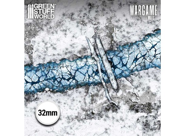 Neoprene Mat 4x6 Blizzard Hollows Green Stuff World - 120 x 180 cm 