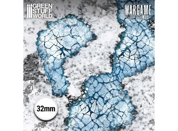 Neoprene Mat 4x6 Blizzard Hollows Green Stuff World - 120 x 180 cm 