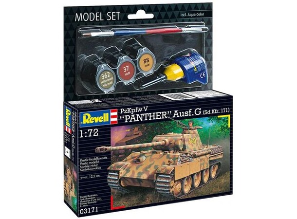Panther Ausf. G Starter Set Revell 1:72 Byggesett 
