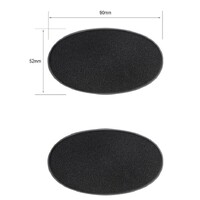 Plastbaser Svart Oval - 90x52mm (2 st) Citadel