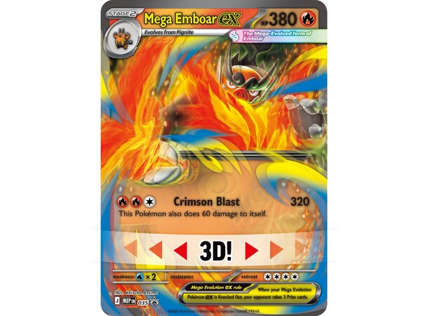 Pokemon Ascended Heroes Mega Emboar ex Box 