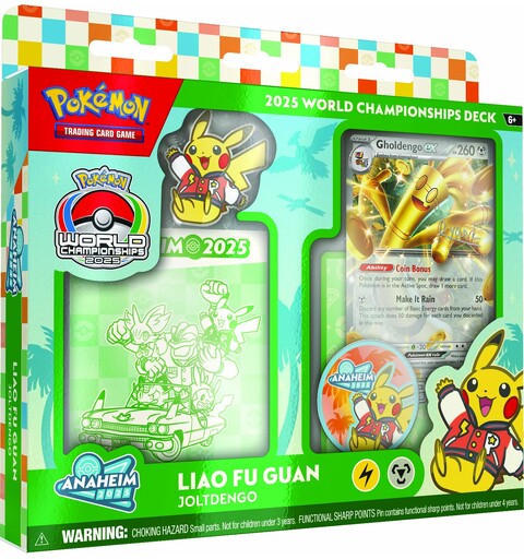 Pokemon World Championship Deck 2025 #2 Liao Fu Guan - Joltdengo