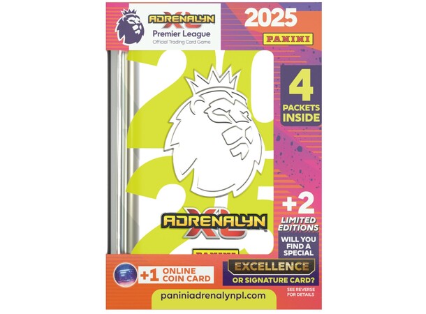 Premier League 2025 Pocket Tin Hvit AdrenalynXL