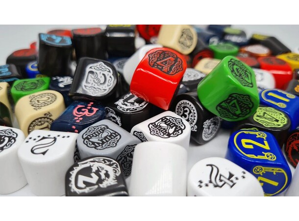 RPG Dice Modern D4  Terning - 1 stk Assortert farge 