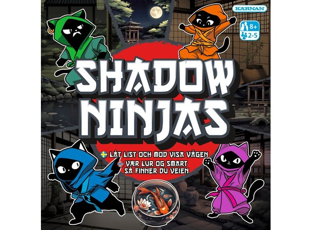 Shadow Ninjas Brettspill Norsk utgave 